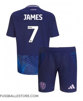 Günstige Leeds United Daniel James #7 3rd trikot Kinder 2024-25 Kurzarm (+ Kurze Hosen)